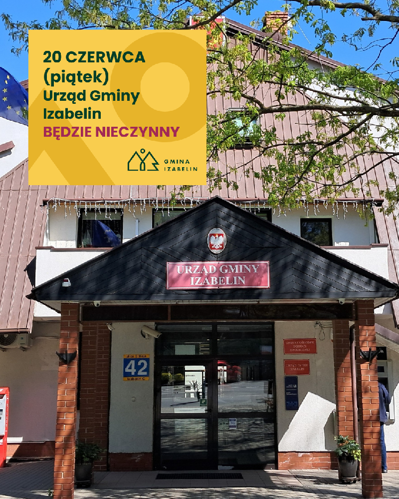 Urząd Gminy nieczynny 20 czerwca